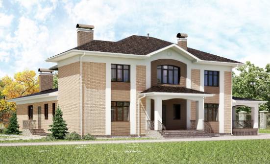 520-001-П Проект трехэтажного дома, классический коттедж из арболита Буденновск | Проекты домов от House Expert