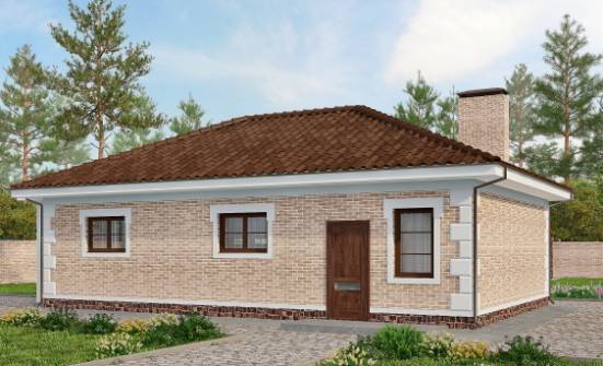070-005-П Проект гаража из кирпича Ставрополь | Проекты домов от House Expert