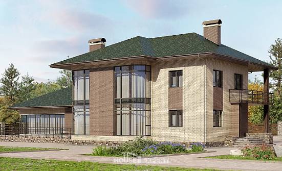 305-003-П Проект двухэтажного дома, уютный домик из пеноблока Невинномысск | Проекты домов от House Expert