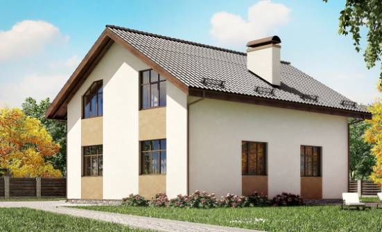 170-002-П Проект двухэтажного дома мансардой, современный домик из керамзитобетонных блоков Буденновск | Проекты домов от House Expert
