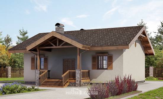 090-002-Л Проект одноэтажного дома, компактный загородный дом из кирпича Новоалександровск | Проекты домов от House Expert
