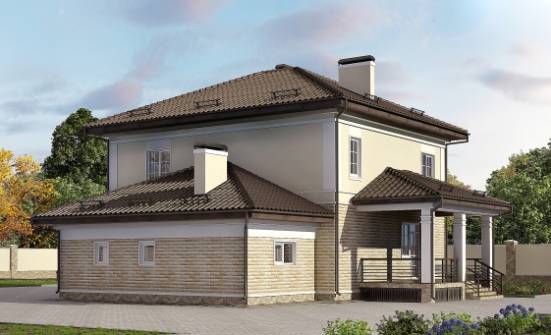 220-007-П Проект двухэтажного дома, гараж, просторный домик из кирпича Буденновск | Проекты домов от House Expert
