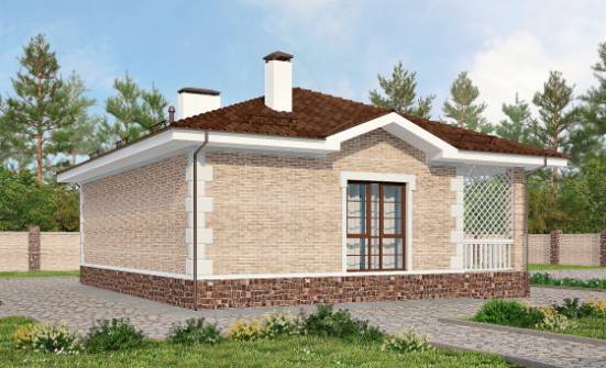 065-002-П Проект бани из кирпича Кисловодск | Проекты домов от House Expert