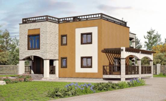 150-010-Л Проект двухэтажного дома, доступный загородный дом из кирпича Зеленокумск | Проекты домов от House Expert