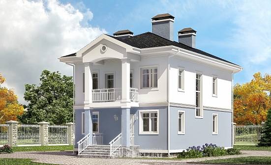 120-001-П Проект двухэтажного дома, уютный загородный дом из керамзитобетонных блоков Лермонтов | Проекты домов от House Expert