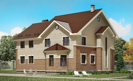 300-004-Л Проект двухэтажного дома, современный загородный дом из керамзитобетонных блоков Георгиевск | Проекты домов от House Expert