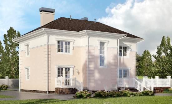 155-005-Л Проект двухэтажного дома, уютный загородный дом из теплоблока Буденновск | Проекты домов от House Expert