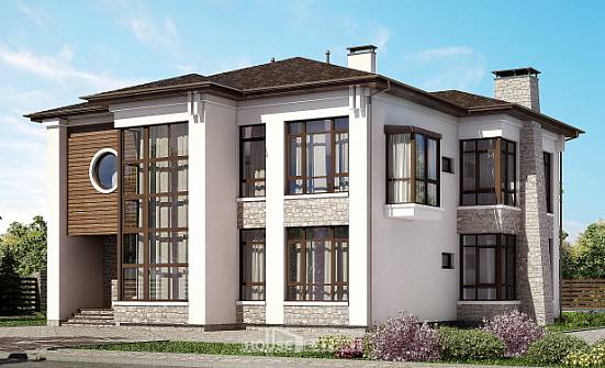 300-005-П Проект двухэтажного дома, огромный загородный дом из кирпича Нефтекумск | Проекты домов от House Expert