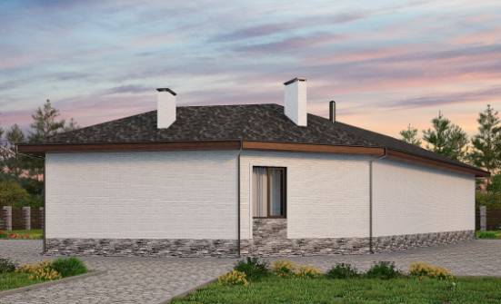 145-001-Л Проект бани из пеноблока Железноводск | Проекты одноэтажных домов от House Expert