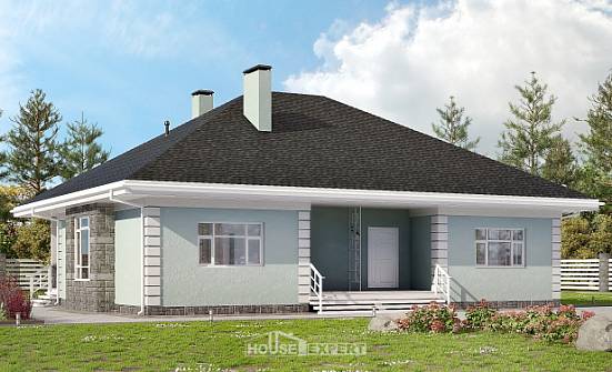 135-003-Л Проект одноэтажного дома, экономичный дом из газобетона Георгиевск | Проекты домов от House Expert