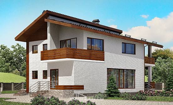 180-009-П Проект двухэтажного дома мансардой, просторный домик из кирпича Невинномысск | Проекты домов от House Expert