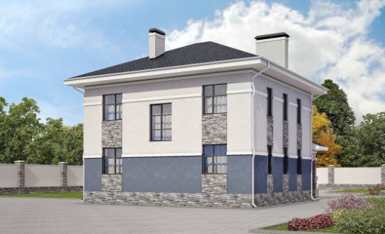 150-014-Л Проект двухэтажного дома, доступный дом из пеноблока Зеленокумск | Проекты домов от House Expert