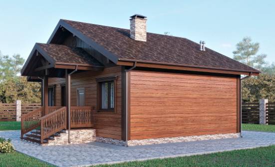 065-001-П Проект бани из теплоблока Зеленокумск | Проекты домов от House Expert