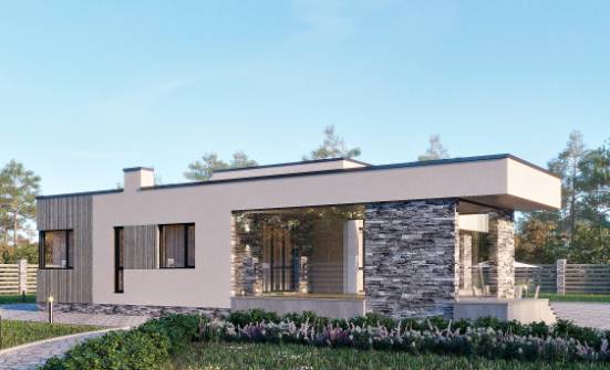 175-001-Л Проект одноэтажного дома, красивый коттедж из бризолита Зеленокумск | Проекты домов от House Expert