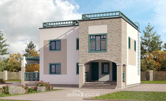 150-010-П Проект двухэтажного дома, бюджетный домик из кирпича Зеленокумск | Проекты домов от House Expert