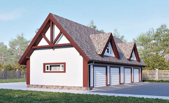 145-002-Л Проект гаража из керамзитобетонных блоков Светлоград | Проекты домов от House Expert