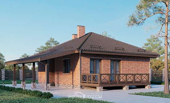 070-006-Л Проект одноэтажного дома, современный домик из газобетона Светлоград | Проекты домов от House Expert