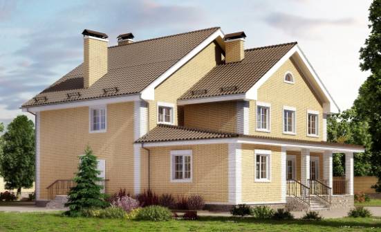 320-003-Л Проект двухэтажного дома, большой коттедж из газобетона Георгиевск | Проекты домов от House Expert