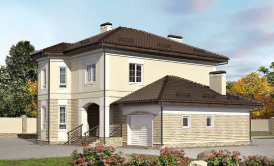 220-007-П Проект двухэтажного дома, гараж, просторный домик из кирпича Буденновск | Проекты домов от House Expert