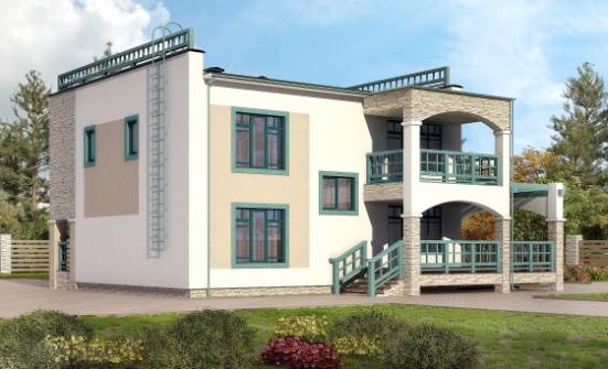 150-010-П Проект двухэтажного дома, бюджетный домик из кирпича Зеленокумск | Проекты домов от House Expert