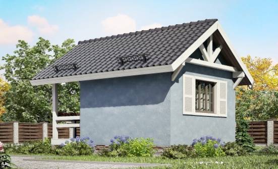 020-001-Л Проект одноэтажного дома, крохотный домик из бревен Кисловодск | Проекты одноэтажных домов от House Expert