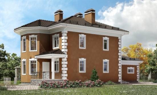 150-006-П Проект двухэтажного дома и гаражом, классический домик из пеноблока Невинномысск | Проекты домов от House Expert