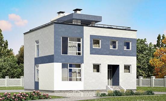 180-005-П Проект двухэтажного дома, уютный коттедж из пеноблока Георгиевск | Проекты домов от House Expert