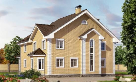 320-003-Л Проект двухэтажного дома, большой коттедж из газобетона Георгиевск | Проекты домов от House Expert