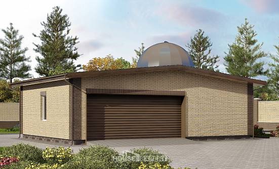075-001-Л Проект гаража из кирпича Минеральные Воды | Проекты домов от House Expert