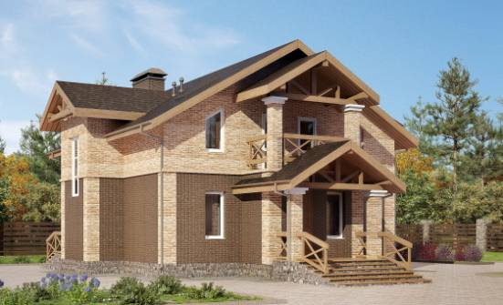 160-014-П Проект двухэтажного дома, доступный дом из теплоблока Георгиевск | Проекты домов от House Expert