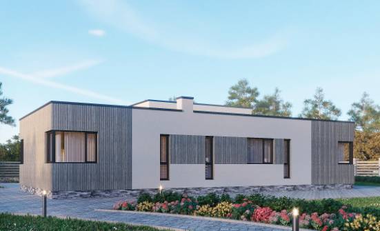 175-001-Л Проект одноэтажного дома, красивый коттедж из бризолита Зеленокумск | Проекты одноэтажных домов от House Expert