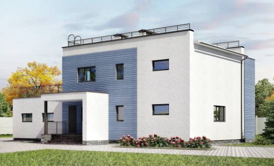 180-012-Л Проект двухэтажного дома и гаражом, простой дом из кирпича Ставрополь | Проекты домов от House Expert