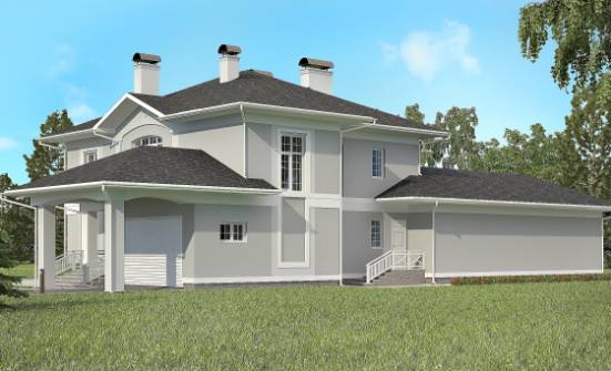 360-001-П Проект двухэтажного дома, гараж, огромный загородный дом из кирпича Буденновск | Проекты домов от House Expert