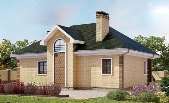 150-013-Л Проект двухэтажного дома мансардой, уютный загородный дом из кирпича Железноводск | Проекты домов от House Expert