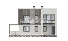 150-017-П Проект двухэтажного дома, простой домик из поризованных блоков, Минеральные Воды