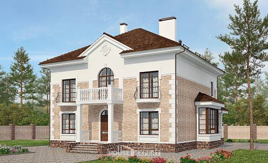 220-008-П Проект двухэтажного дома, средний загородный дом из кирпича, Георгиевск