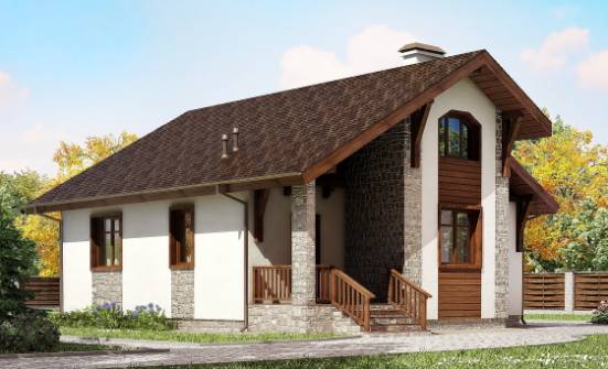 080-002-Л Проект одноэтажного дома, доступный загородный дом из теплоблока, Ставрополь