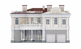 505-001-П Проект двухэтажного дома и гаражом, просторный дом из газосиликатных блоков, Буденновск