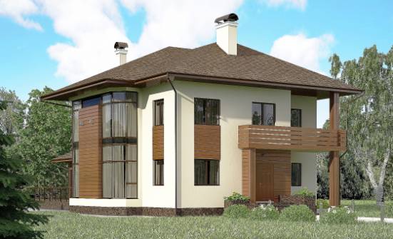 300-001-П Проект двухэтажного дома, красивый домик из кирпича, Пятигорск