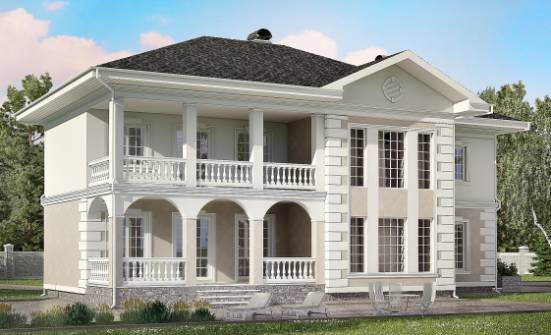 340-002-П Проект двухэтажного дома, гараж, уютный домик из кирпича Лермонтов | Проекты домов от House Expert