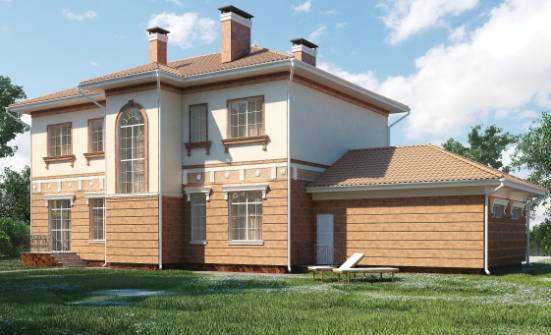 285-001-Л Проект двухэтажного дома, гараж, большой домик из кирпича Железноводск | Проекты домов от House Expert
