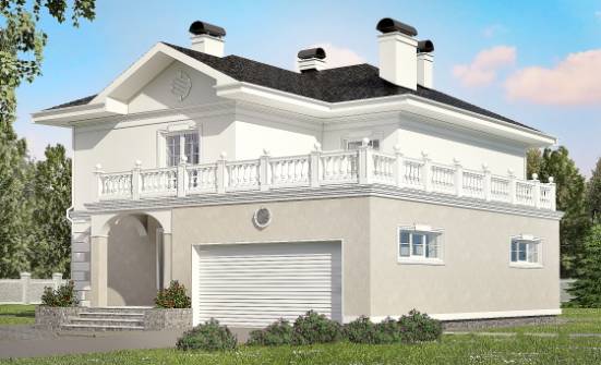 340-002-П Проект двухэтажного дома, гараж, уютный домик из кирпича Лермонтов | Проекты домов от House Expert