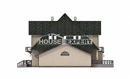 350-001-П Проект двухэтажного дома с мансардным этажом и гаражом, современный домик из газобетона, Ессентуки