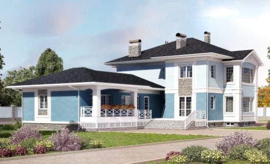 620-001-П Проект трехэтажного дома и гаражом, красивый домик из арболита, Невинномысск