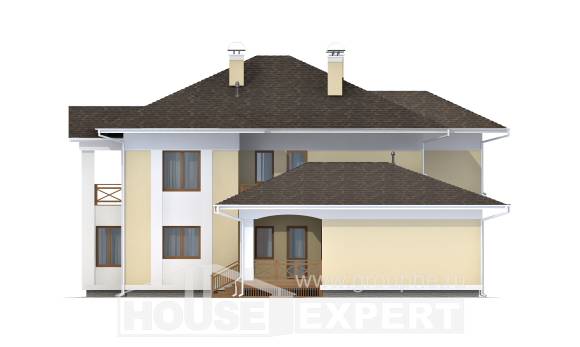 375-002-Л Проект двухэтажного дома, гараж, просторный коттедж из кирпича, Светлоград