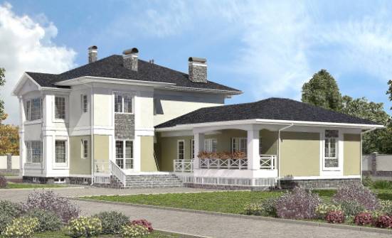 620-001-Л Проект трехэтажного дома, гараж, уютный домик из поризованных блоков, Ставрополь