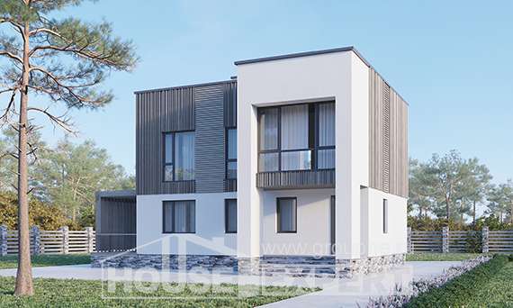 150-017-П Проект двухэтажного дома, красивый домик из керамзитобетонных блоков, Минеральные Воды