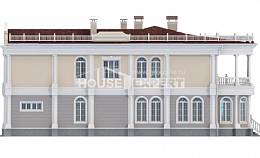 505-001-П Проект двухэтажного дома, гараж, классический коттедж из твинблока, Ставрополь